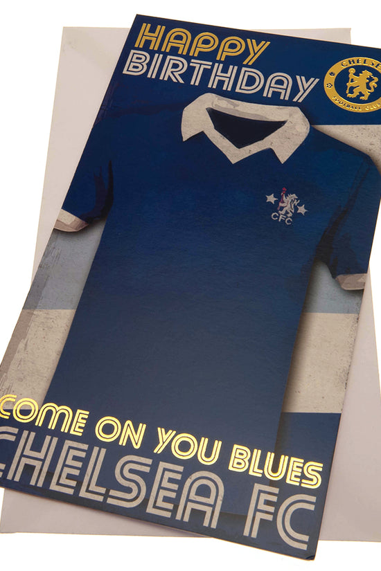 Chelsea FC Birthday Card Retro
