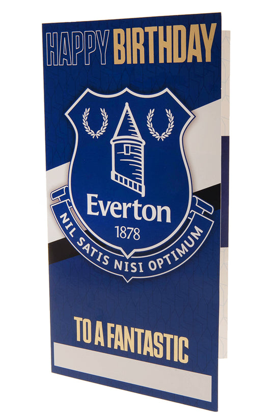 Everton FC Personalised Birthday Card
