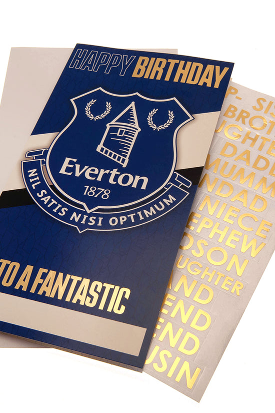 Everton FC Personalised Birthday Card