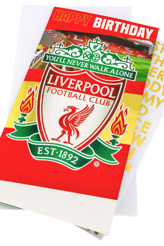 Liverpool FC Personalised Birthday Card