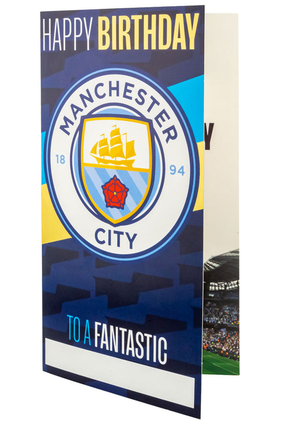 Manchester City FC Personalised Birthday Card