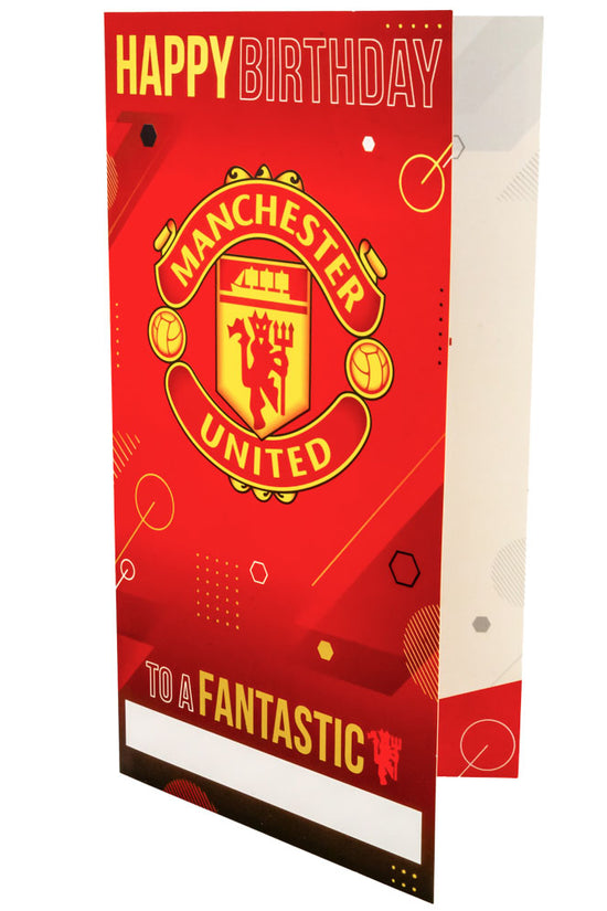 Manchester United FC Personalised Birthday Card