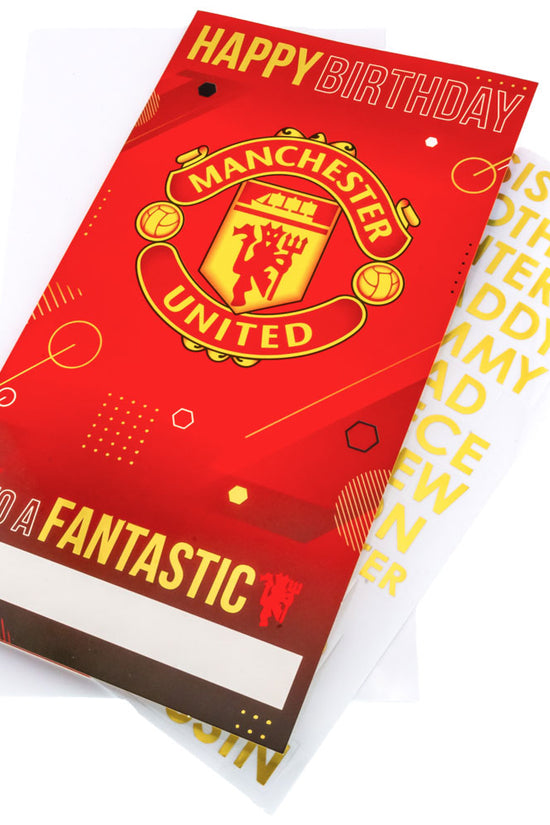 Manchester United FC Personalised Birthday Card