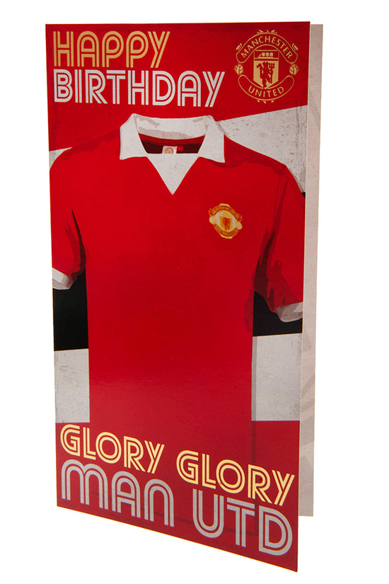 Manchester United FC Birthday Card Retro 1