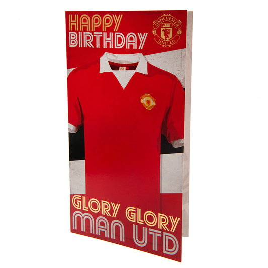 Manchester United FC Birthday Card Retro 1