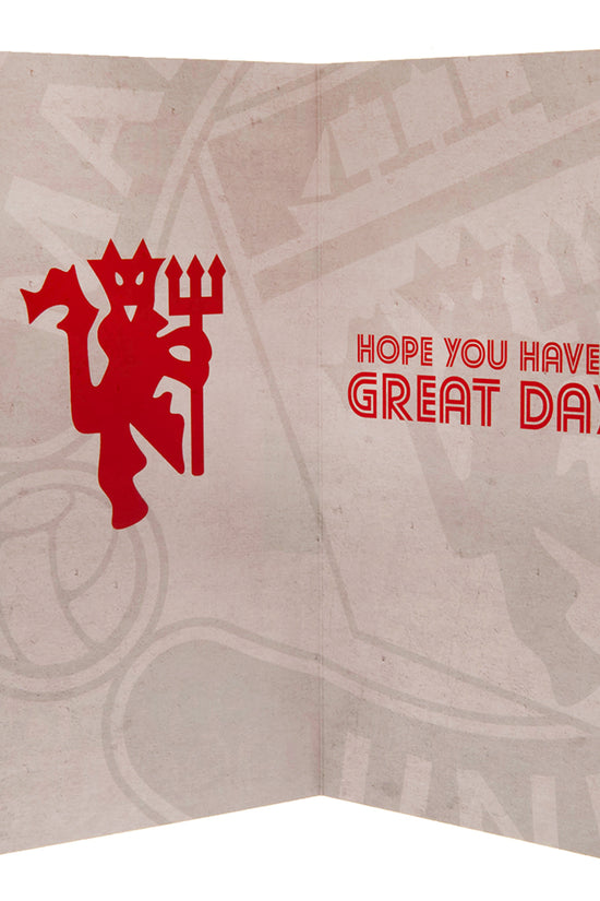 Manchester United FC Birthday Card Retro 2
