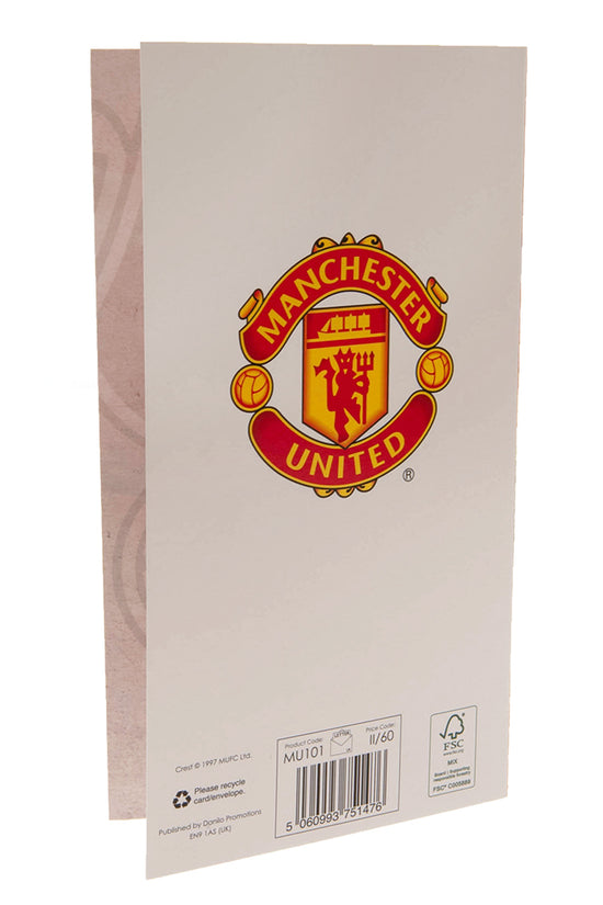Manchester United FC Birthday Card Retro 3