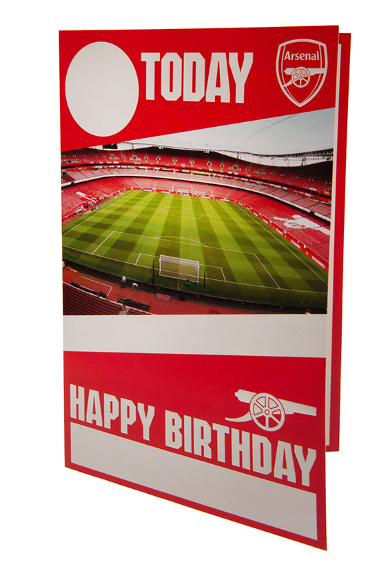 Arsenal FC Birthday Card With Stickers 2