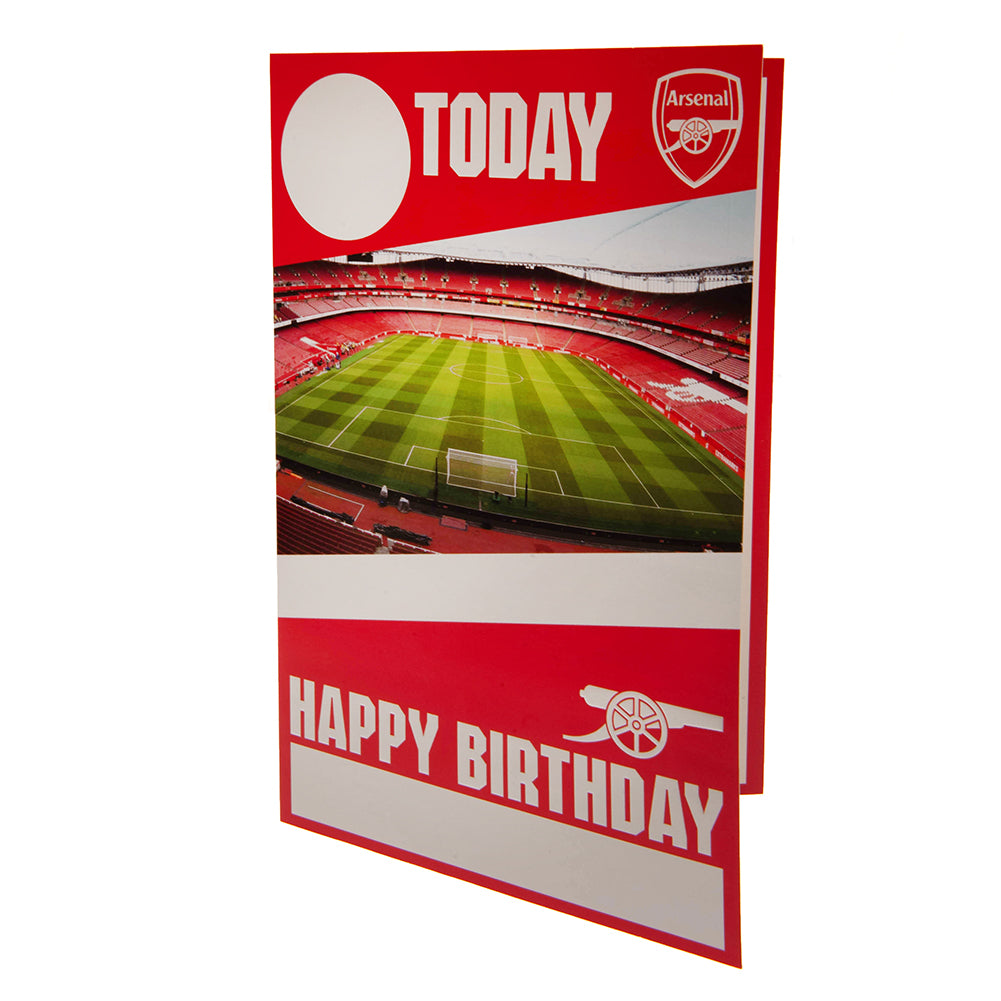 Arsenal FC Birthday Card With Stickers 2