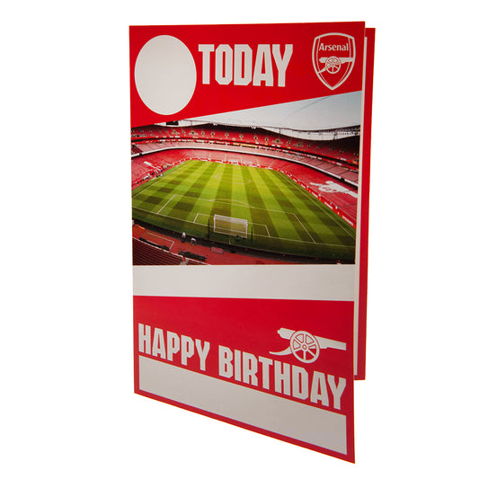 Arsenal FC Birthday Card With Stickers 2