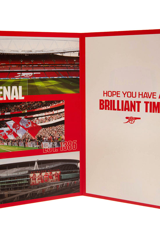 Arsenal FC Birthday Card With Stickers 3
