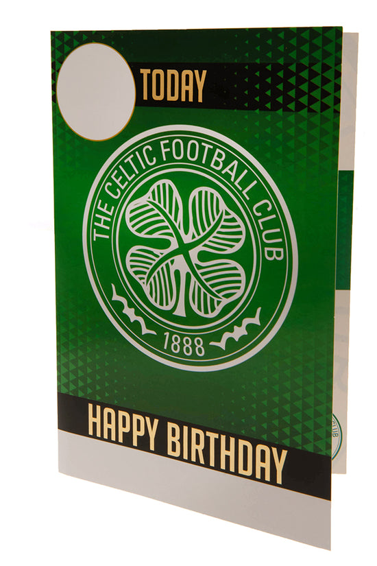 Celtic FC Birthday Card With Stickers 2