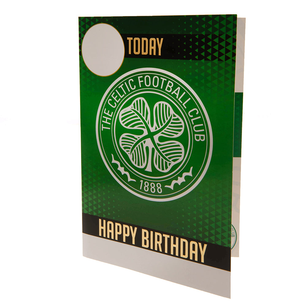 Celtic FC Birthday Card With Stickers 2