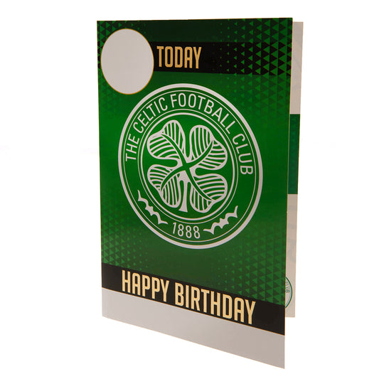 Celtic FC Birthday Card With Stickers 2