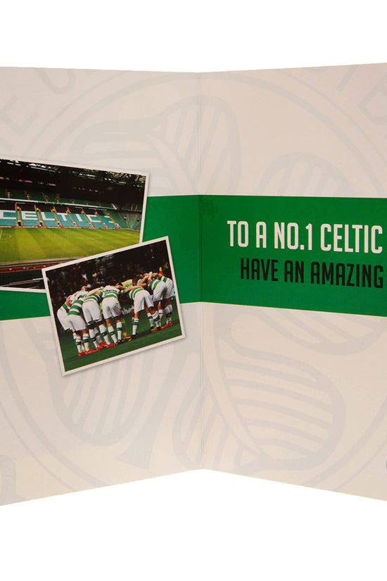 Celtic FC Birthday Card With Stickers 3