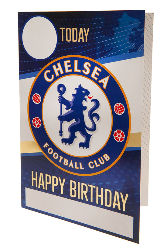 Chelsea FC Birthday Card With Stickers 2