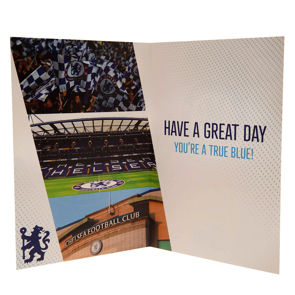 Chelsea FC Birthday Card With Stickers 3