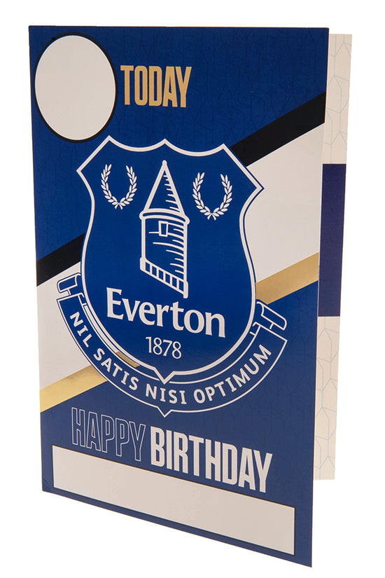 Everton FC Birthday Card With Stickers