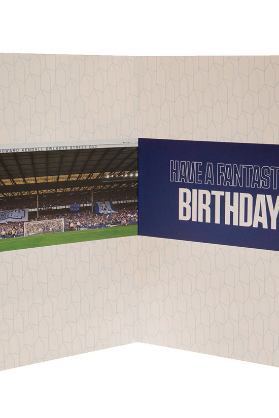 Everton FC Birthday Card With Stickers
