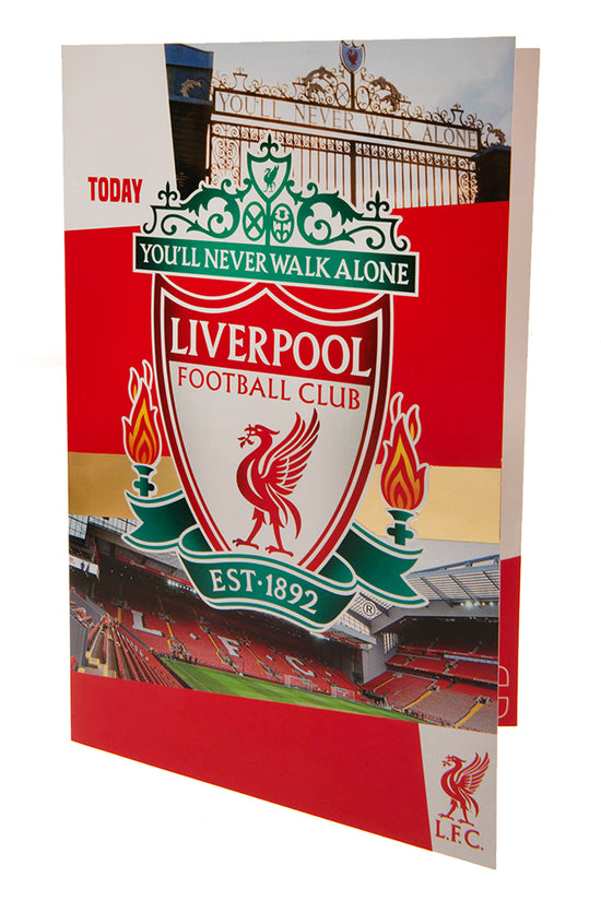 Liverpool FC Birthday Card With Stickers 2
