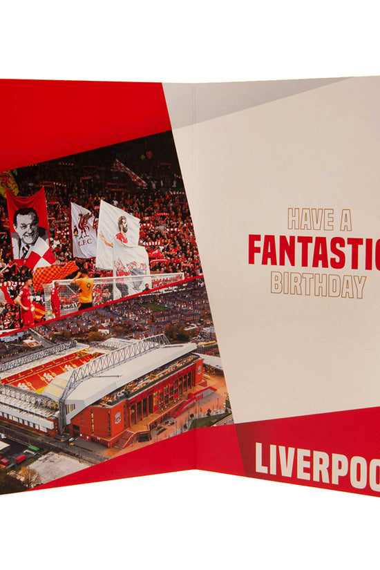 Liverpool FC Birthday Card With Stickers 3