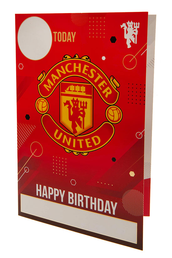 Manchester United FC Birthday Card With Stickers 2