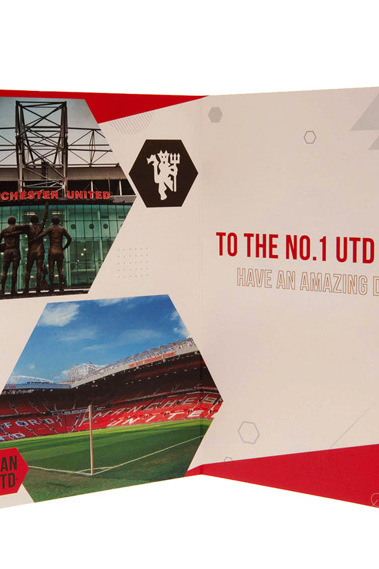 Manchester United FC Birthday Card With Stickers 3