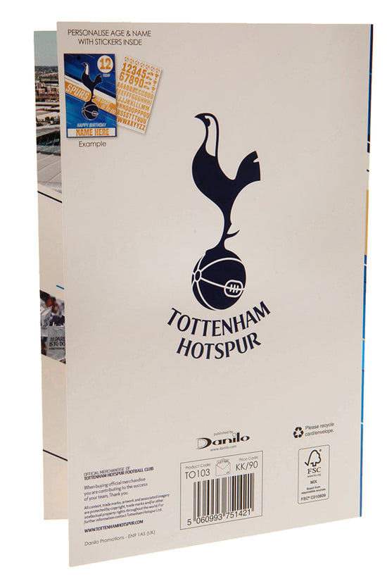 Tottenham Hotspur FC Birthday Card With Stickers 5