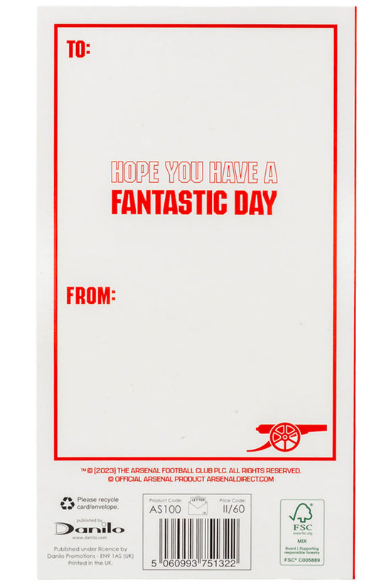 Arsenal FC Crest Birthday Card
