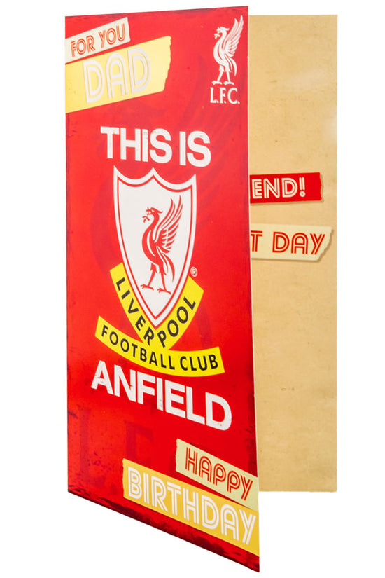 Liverpool FC Dad Birthday Card