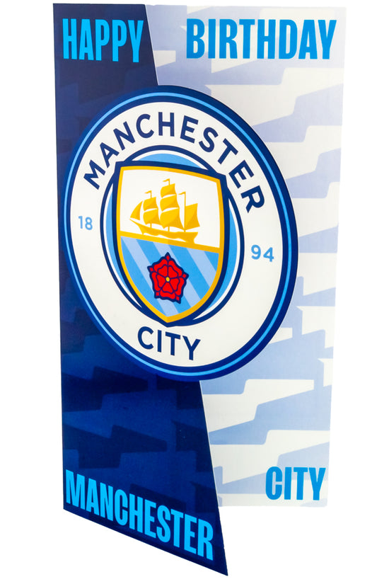 Manchester City FC Crest Birthday Card