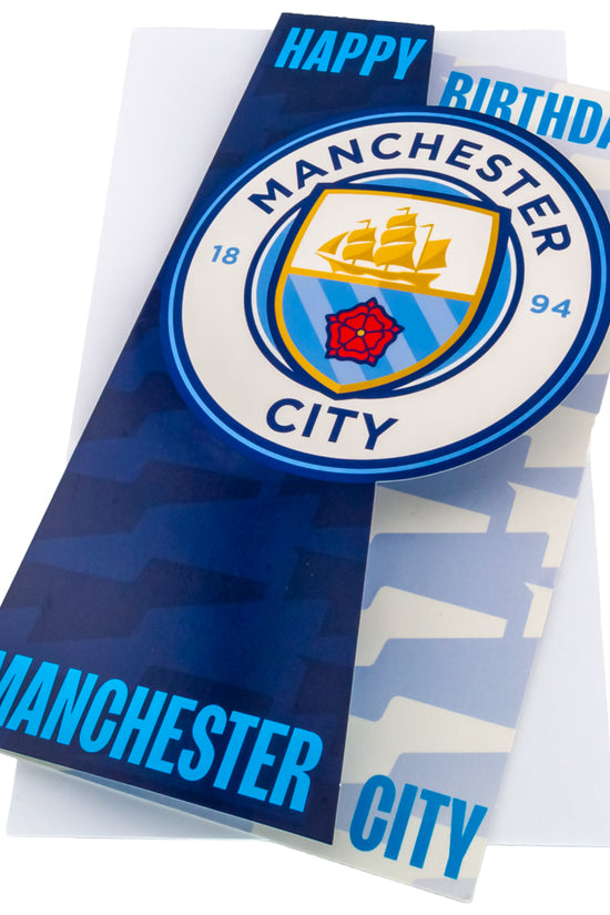Manchester City FC Crest Birthday Card