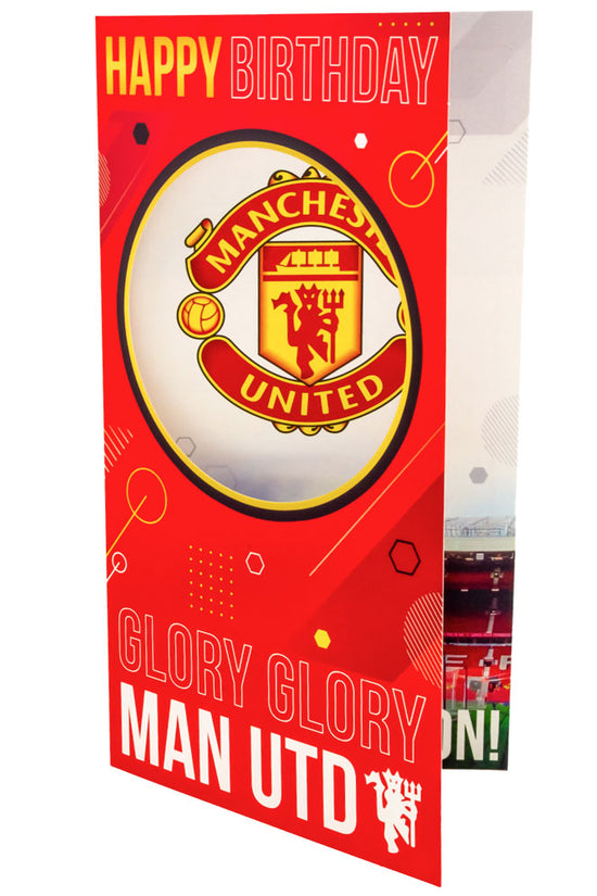 Manchester United FC Glory Glory Birthday Card