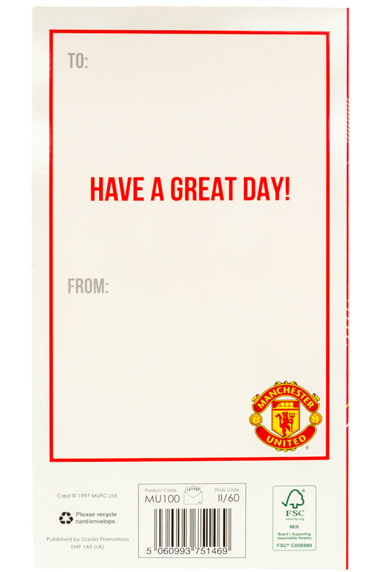 Manchester United FC Glory Glory Birthday Card