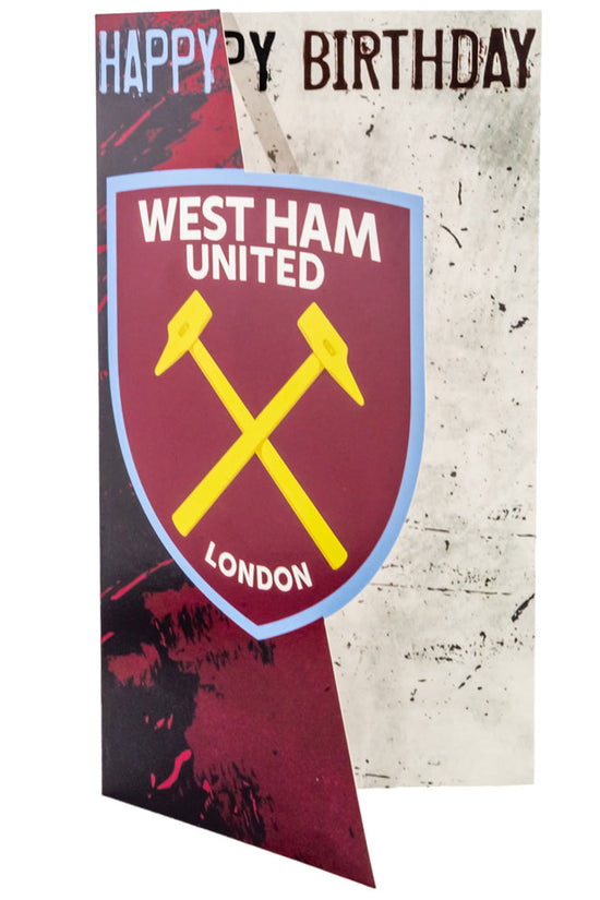 West Ham United FC Crest Birthday Card