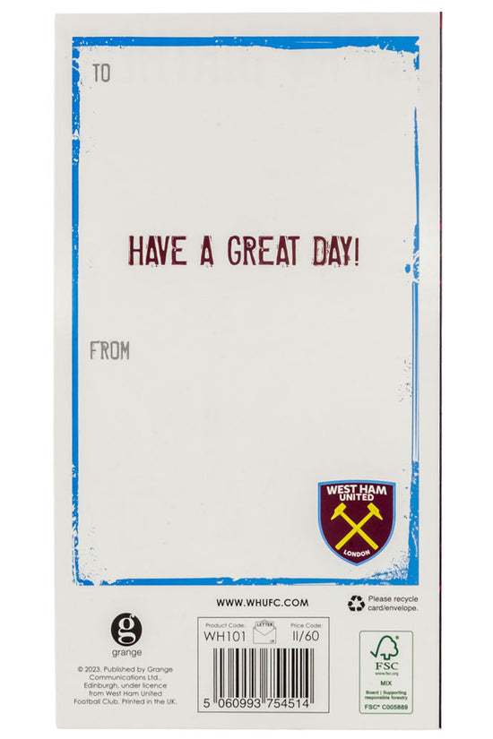 West Ham United FC Crest Birthday Card