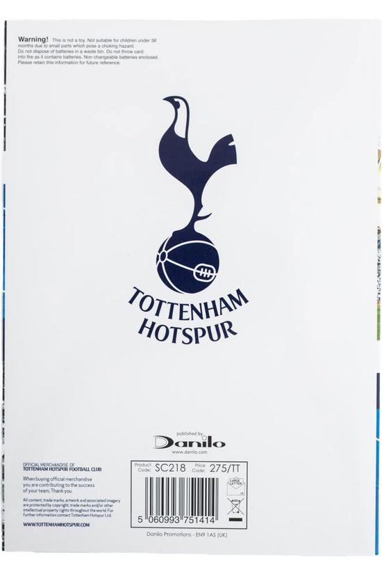 Tottenham Hotspur FC Musical Birthday Card