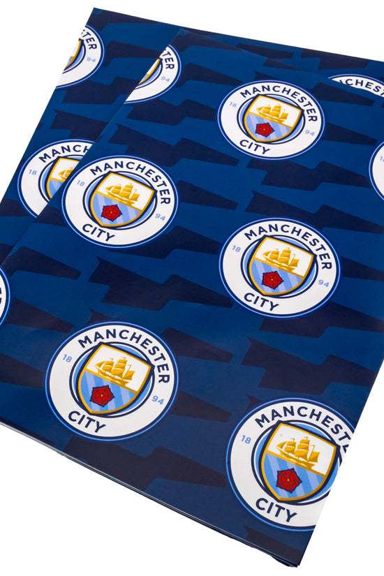 Manchester City FC Text Gift Wrap