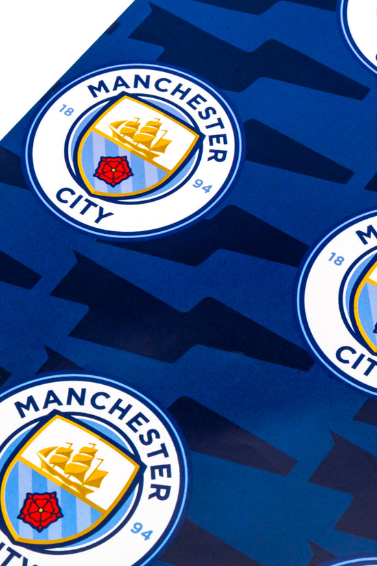 Manchester City FC Text Gift Wrap
