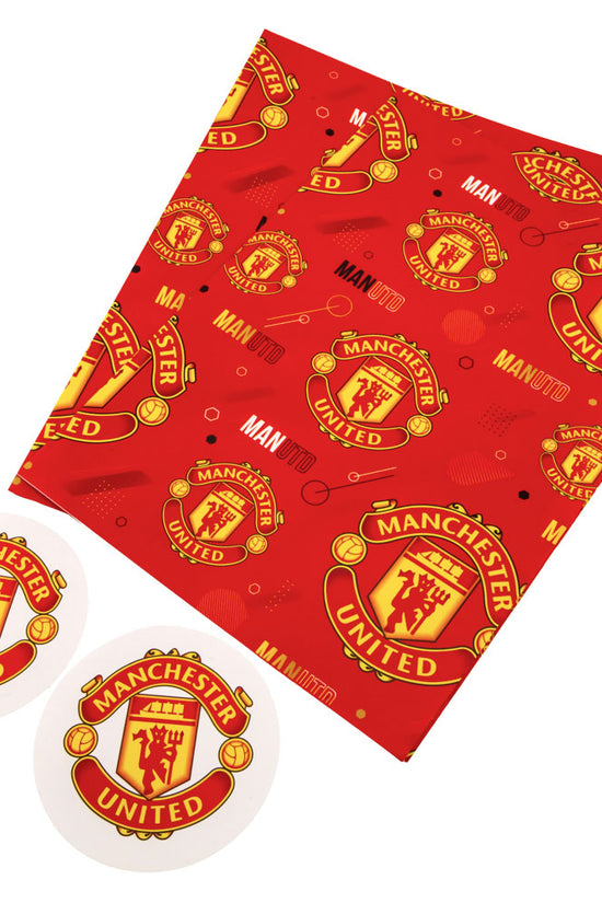 Manchester United FC Text Gift Wrap