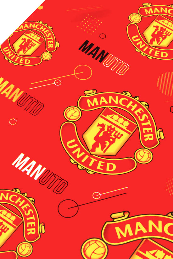 Manchester United FC Text Gift Wrap