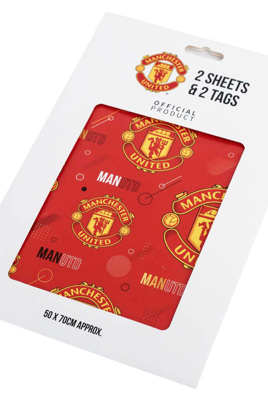 Manchester United FC Text Gift Wrap