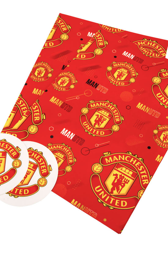 Manchester United FC Text Gift Wrap