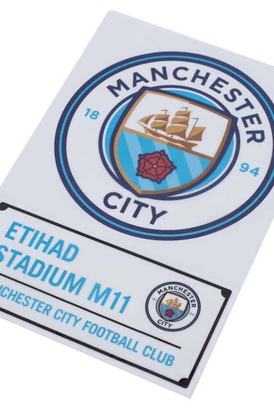 Manchester City FC A4 Car Decal