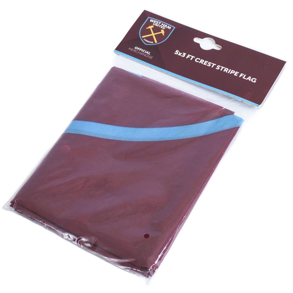 West Ham United FC Crest Stripe Flag 2
