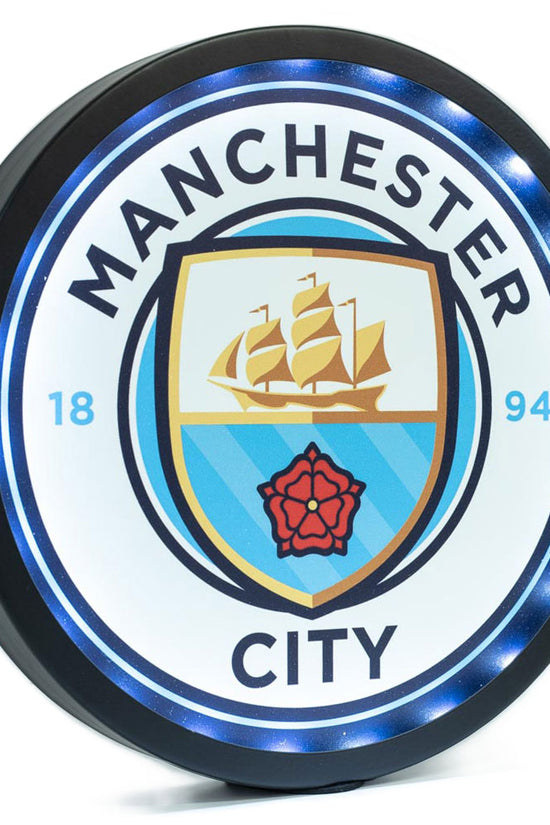 Manchester City FC Metal LED Logo Sign