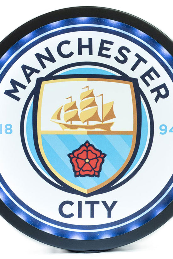 Manchester City FC Metal LED Logo Sign