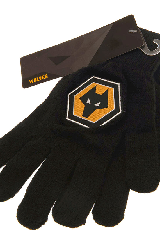 Wolverhampton Wanderers FC Knitted Gloves Junior