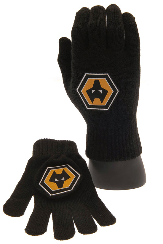 Wolverhampton Wanderers FC Knitted Gloves Junior