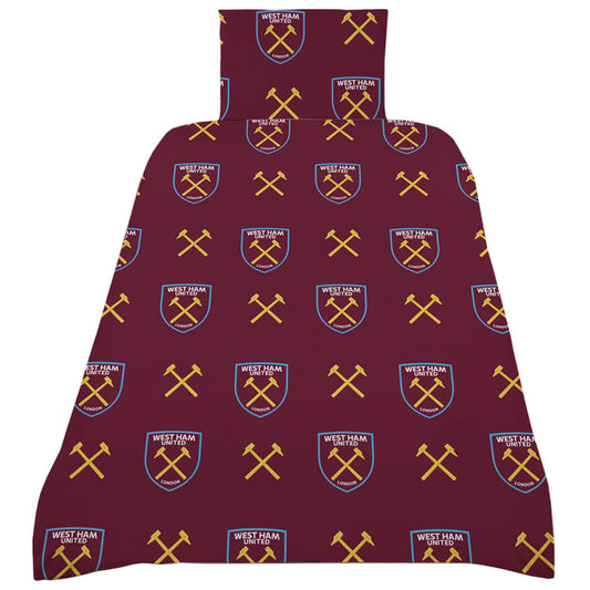 West Ham United FC Single Duvet Set CS 1